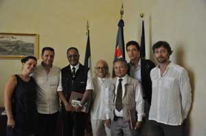 La delegazione nepalese a Palazzo dei Priori