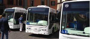 I bus elettrici della Francigena