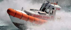La guardia costiera in azione