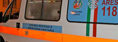 Una autoambulanza del 118
