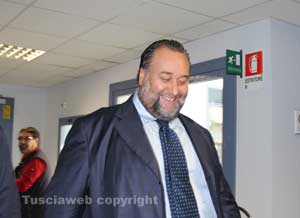 Franco Fiorito esce dalla procura di Viterbo