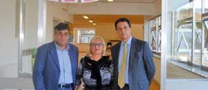 Il sindaco Marini, l'assessore Muroni e la dirigente Cori