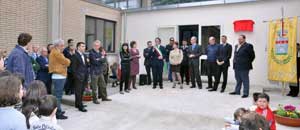 L'inaugurazione della scuola a Civitella D'Agliano