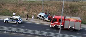 L'incidente alla circonvallazione Almirante