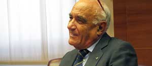 Il presidente della Banca di Viterbo, Luigi Manganiello