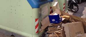 I cassonetti di via Treviso