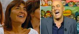 Renata Polverini e Maurizio Crozza