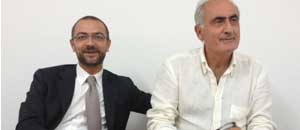 Il segretario del Pd Egidi e il consigliere comunale Ricci