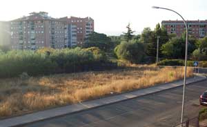 L'area in questione in via Donatello
