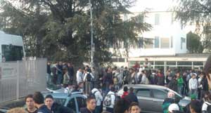 La protesta degli studenti dell'Itis