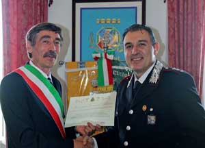 La premiazione dei carabinieri