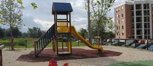 L'area giochi a ponte dell'Elce