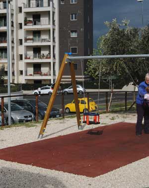 L'area giochi a ponte dell'Elce