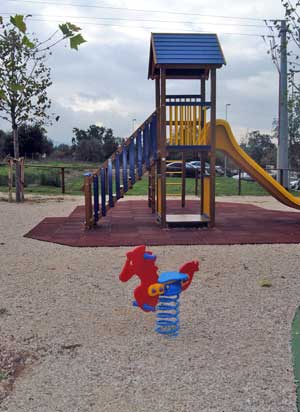L'area giochi a Ponte dell'Elce