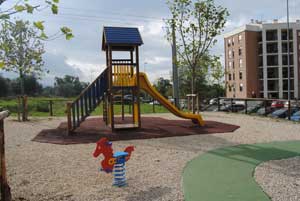 L'area giochi a Ponte dell'Elce