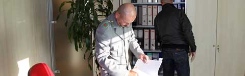 La forestale al lavoro