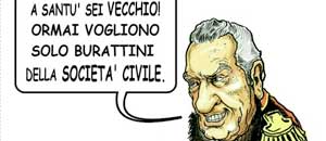 Un particolare della striscia di Riccardo Fortuna