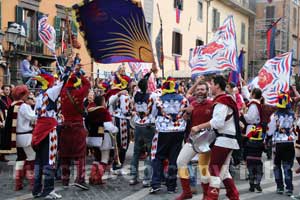 I festeggiamenti in piazza