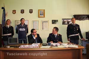 La conferenza stampa della polizia stradale