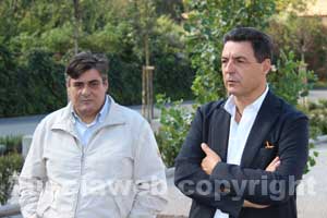 Il sindaco Marini e l'assessore Muroni
