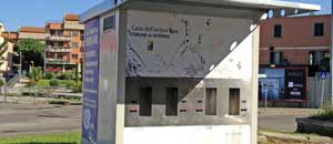 La casa dell'acqua in via Falcone e Borsellino
