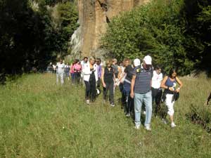 Un momento della passeggiata