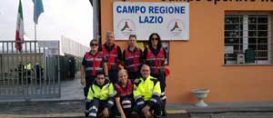 I volontari del nucleo di protezione civile dei carabinieri