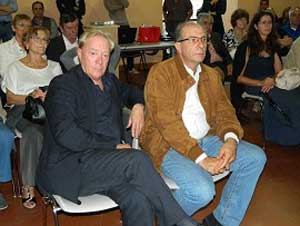 Il sindaco Fabio Menicacci e Paolo Berti