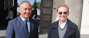 Andrea Marcosano con Osvaldo Bevilacqua