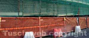 Rischio cedimento in via Borgo Cavour a Vitorchiano