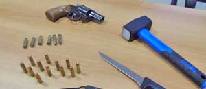 Il materiale sequestrato dai carabinieri