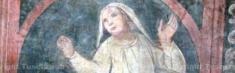 L'affresco con Santa Rosa e il miracolo della brocca