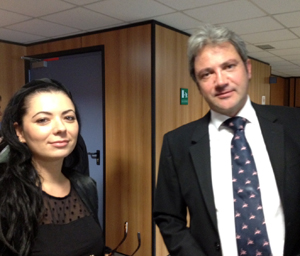 Gli avvocati Stefania Scarpati (parte civile) e Vincenzo Dionisi (difesa)