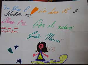 I disegni dei bambini per il sindaco Marini