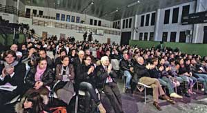 Il pubblico alla festa di Juppiter