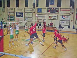 Un momento del match
