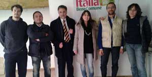 Andrea Egidi con alcuni esponenti del partiti
