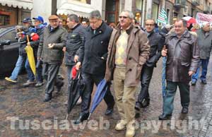 Parroncini, Fusco, Federici e Fattorini in corteo