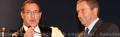 Marco Mancini con il ministro Francesco Profumo