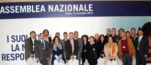 Una parte della delegazione all'assemblea nazionale Cna