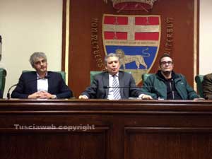 Da sinistra: Federico Grattarola (Pd), il presidente Meroi e Gianluca Mantuano (Pdl)