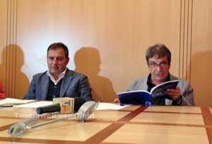 Il presidente Merlani e il direttore Delli Iaconi