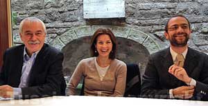 Ugo Sposetti, Alessandra Moretti e Andrea Egidi