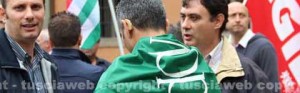 I lavoratori della Unopiù in piazza