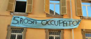 L'istituto Santa Rosa occupato