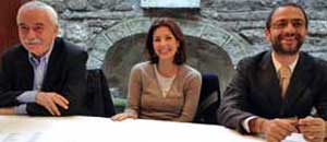 Ugo Sposetti, Alessandra Moretti e Andrea Egidi
