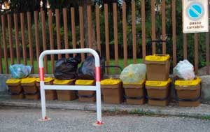 La raccolta porta a porta a Civita Castellana 