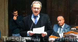 L'intervento di Gabbianelli dal suo vecchio posto da consigliere