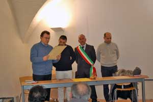 Un momento della cerimonia