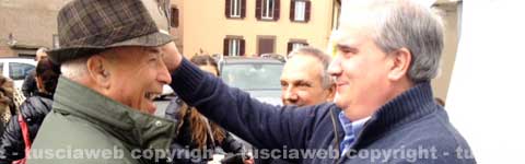 Fioroni e Severo Bruno davanti al seggio